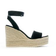 Sandales Compensées Noires Femme Calvin Klein Jeans Wedge Sandal vue 2