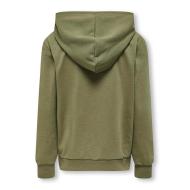 Sweat à capuche vert Fille Kids ONLY Kogrosa vue 2