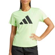 Women's Yellow Adidas Run It T-Shirt affordable