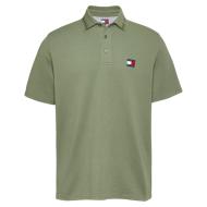 Polo Kaki Homme Tommy Hilfiger Branded Neck pas cher
