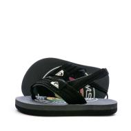 Tongs Noires Bébé/Garçon Quiksilver Molokai Layback pas cher