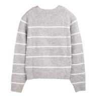 Pull à Rayure Gris/Blanc Femme Teddy Smith Plali vue 2