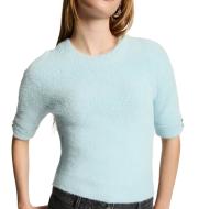 Pull Manches Courtes Turquoise Femme Morgan MTOM