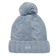 Bonnet Gris Femme Superdry Rib Knit Beanie pas cher