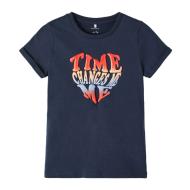 T-shirt Bleu Fille Name it Tatianna pas cher