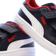 Baskets Marine/Rouge Garçon Puma Smash 3.0 vue 7