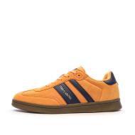 Baskets Orange/Marine Homme Teddy Smith White Suede