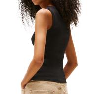 Débardeur Noir Femme Tommy Hilfiger Essential BDS vue 2