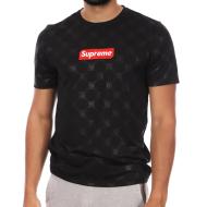 T-shirt Noir Homme Supreme Grip Leaves