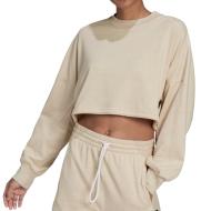 Sweat Court Beige Femme Adidas Crew pas cher