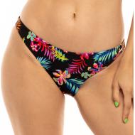 Bas de Bikini Noir/Fleurs Femme Sun Project Brésilien