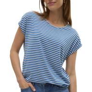 T-shirt Bleu/Blanc Femme Vero Moda Mava