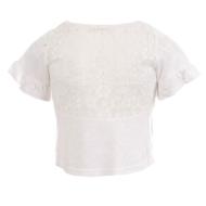 T-shirt Blanc Fille Teddy Smith Tisiane vue 2