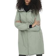 Coupe vent à capuche réversible Vert/Argent Femme Only Fry pas cher