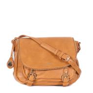 Sac à Bandoulière Marron Femme Manoukian ALYSON