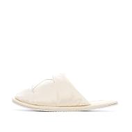 Chaussons Blanc Femme Calvin Klein Jeans Slipper Satin Moire pas cher