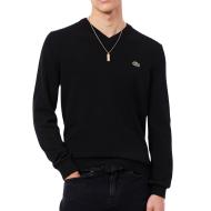 Pull Col V Noir Homme Lacoste AH1951