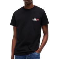Camiseta negra de hombre Tommy Hilfiger Slim barato