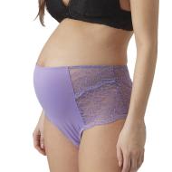 x2 Culottes de Grossesse Violette/Noir Femme Mamalicious Senia vue 2