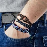 Bracelet Noir Homme Geographical Norway 315031 vue 2