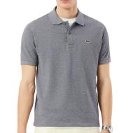 Polo Gris Clair Chiné Homme Lacoste Polo Classic Fit