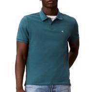Grünes Herren-Polohemd von Calvin Klein Jeans, SS, Monogram Piques günstig