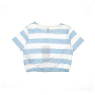 T-shirt Blanc/Bleu Fille Kids Only Knot Stripe vue 2