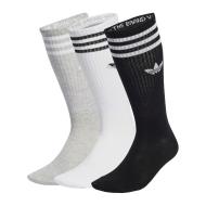 x3 Paar Socken Weiß/Grau/Schwarz Herren Adidas High Crew günstig