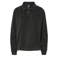 Polo Manches Longues Noir Femme Pieces Jackie pas cher