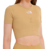 Crop top Beige Femme The NOrth Face New Seamless pas cher