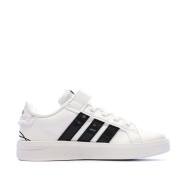 Baskets Blanc/Noir Enfant Adidas Grand Court vue 2