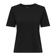 T-Shirt Noir Femme Only Happy pas cher