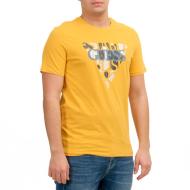 T-shirt Jaune Homme Guess Blurri