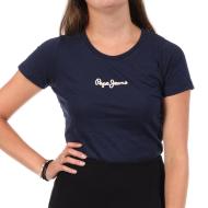 T-Shirt Marine Femme Pepe jeans PL5000200