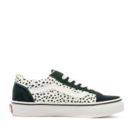 Baskets Noires/Blanches Fille Vans Old Skool vue 2