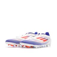 Chaussures de Foot Blanc/Bleu Junior Adidas F50 League FG/MG vue 6