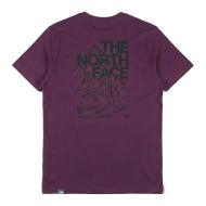 T-shirt Violet Homme The North Face Mount vue 2
