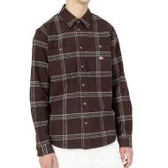 Chemise Marron/Vert Homme Dickies Warrenton pas cher