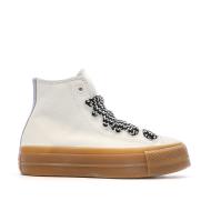 Baskets Blanches Femme Converse Suede A10414C vue 2