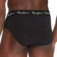 x3 Black Men's Pepe Jeans Briefs PMU Photo of the Espace des Marques %store% store - view of %key%