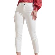 Jean Skinny Blanc Femme Guess G-W1GB pas cher