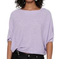 Pull Mauve manches 3/4 Femme JDY New Behave pas cher