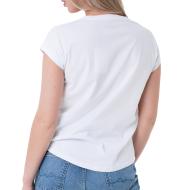 T-shirt Blanc Femme Pepe jeans Bloom0 vue 2