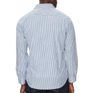 Chemise à Rayures Bleu Homme Calvin Klein Jeans Poplin Stripe vue 2