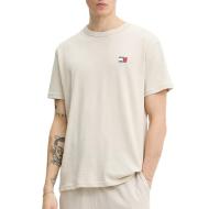 T-shirt Beige Homme Tommy Jeans Reg Badge DM0DM20322