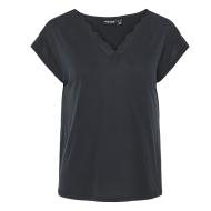 T-Shirt Noir Femme Pieces Kamala pas cher