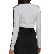 T-shirt manches longues Blanc Femme Adidas Sleeve vue 2