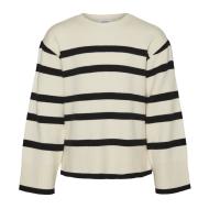 Pull Ecru/Noir Fille Vero Moda Saba