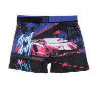 Boxer Noir/Bleu à Imprimés Homme Freegun NIN vue 2