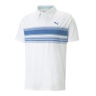 Polo Blanc/Bleu Homme Puma Grind pas cher